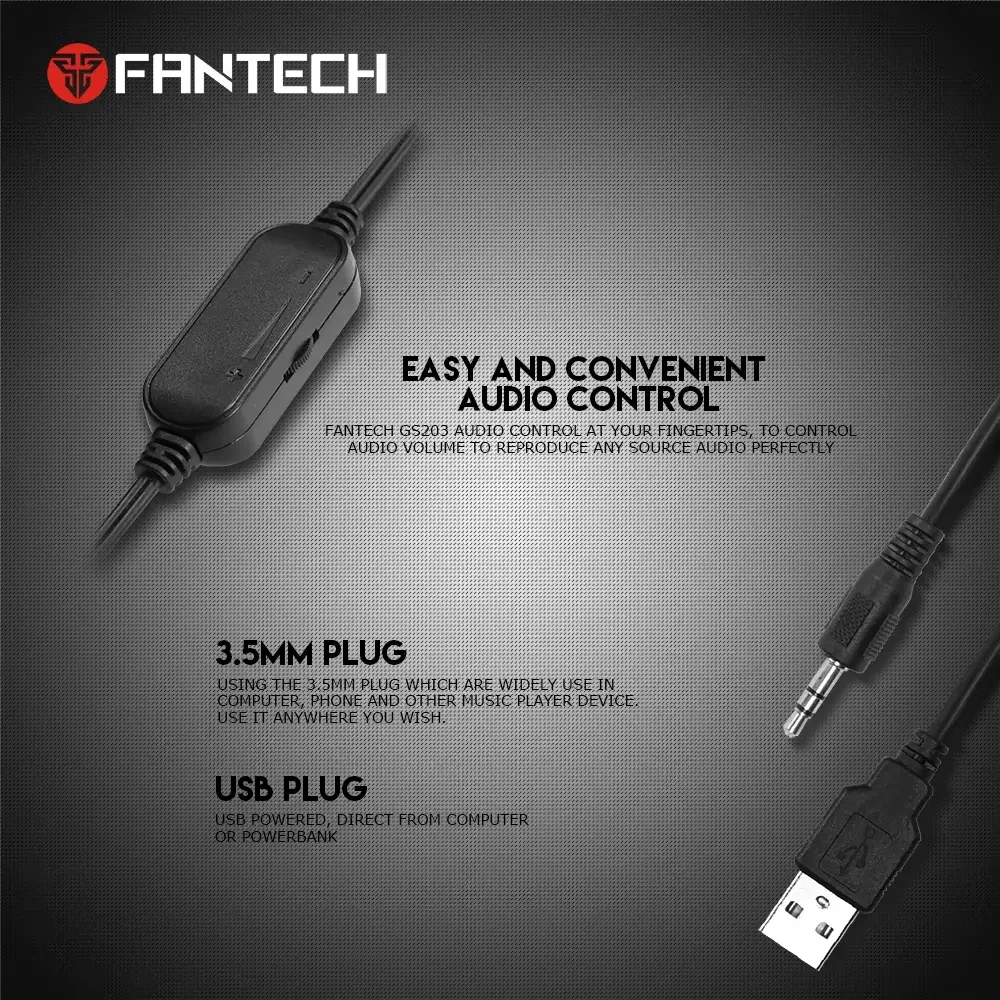 Fantech BEAT GS203 Space Edition Gaming Speaker - Thumbnail 7