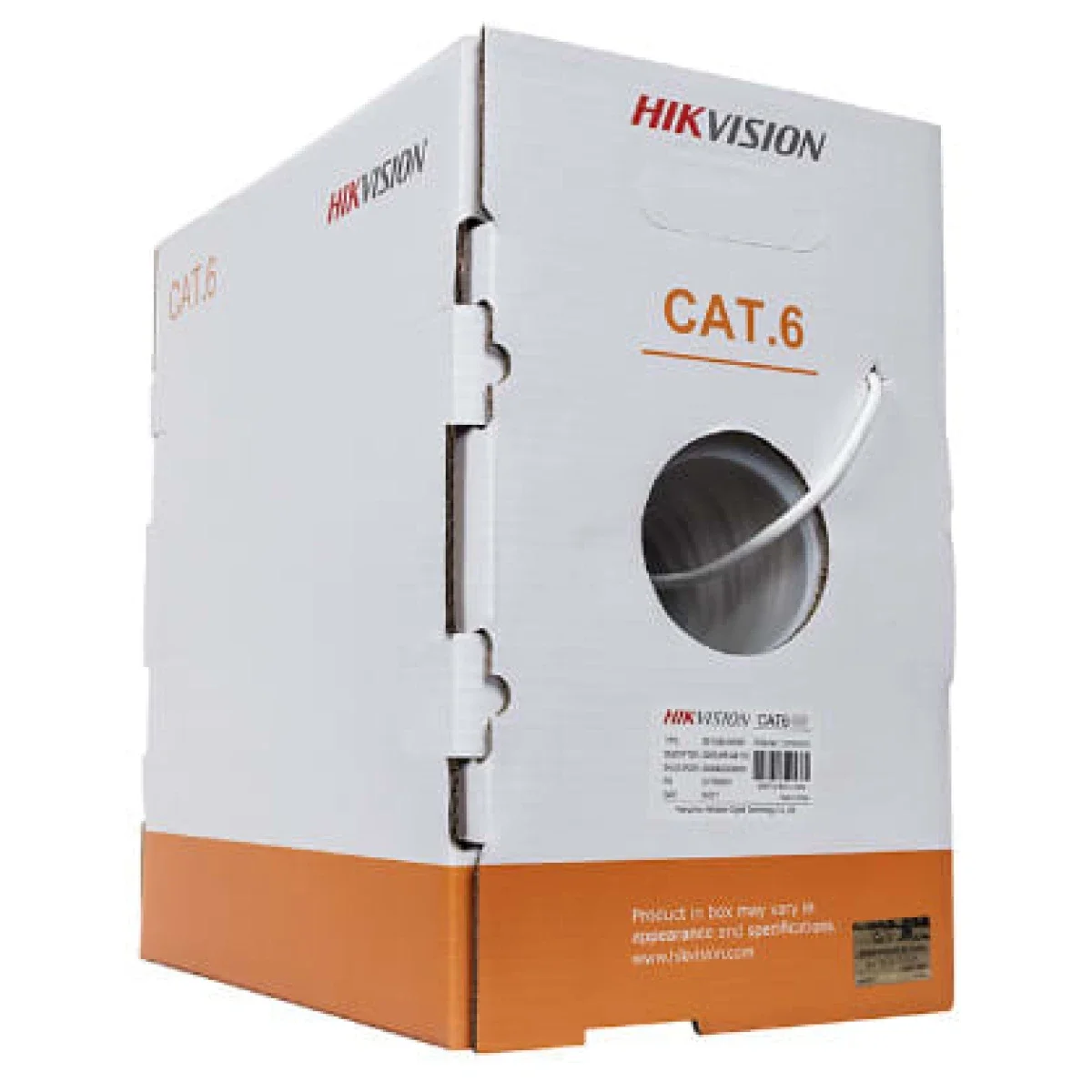 كيبل شبكات HIKVISION Cat6 U/UTP بكر 305 متر 23AWG PVC
