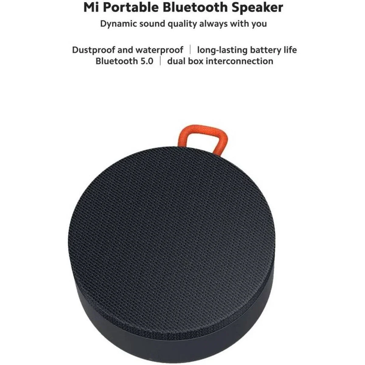 سماعة بلوتوث محمولة Xiaomi Mi بصوت ستيريو مزدوج وبطارية 10 ساعات رمادي - Image 4
