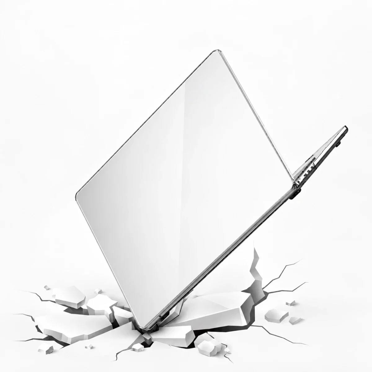 جراب ماك بوك Coteci MB-084-TT كريستال شفاف من سلسلة Universal Crystal لجهاز MacBook Neo A3404 - Thumbnail 3