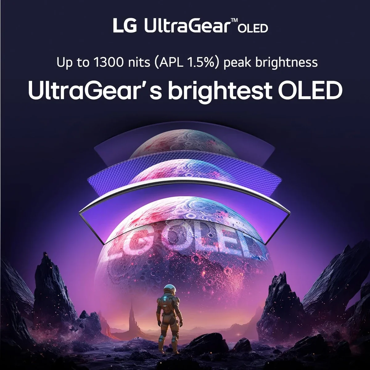 شاشة ألعاب LG 34GX90SA UltraGear Smart منحنية OLED مقاس 34 إنش، WQHD، 240 هرتز، 0.03 مللي ثانية، أبيض - Image 3