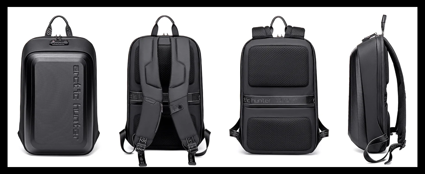 حقيبة ظهر Arctic Hunter B00451 للألعاب ولابتوب 15.6 إنش ضد السرقة بقفل TSA مدمج - Image 12