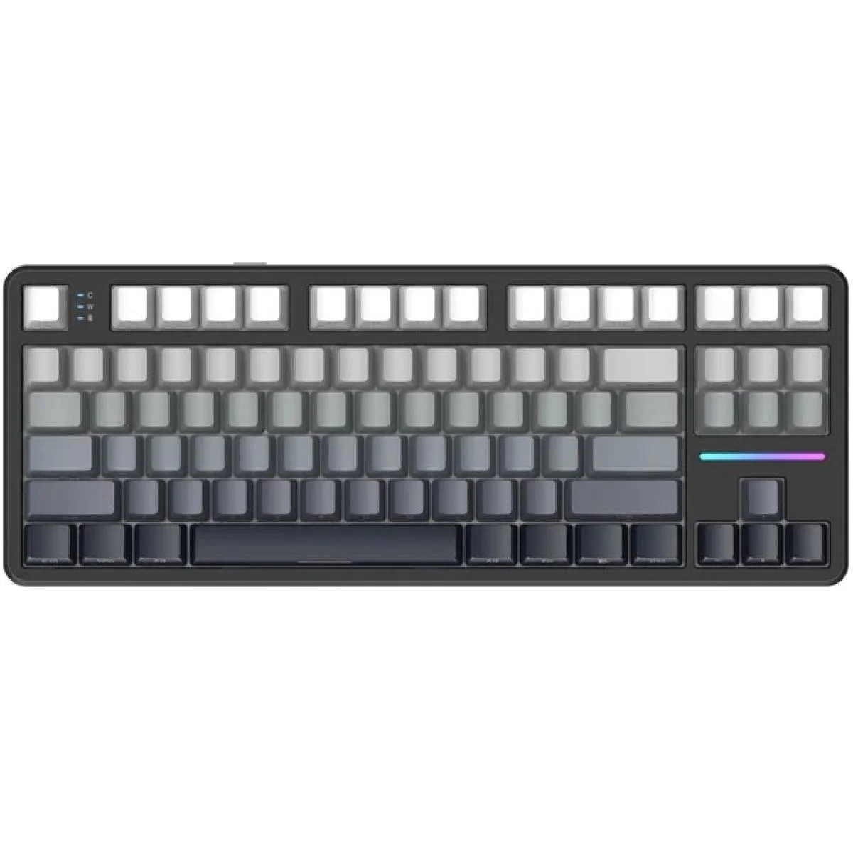 ATTACK SHARK X87 Tri-Mode Wireless Mechanical Gaming Keyboard, TKL 87-Key, Moon Light