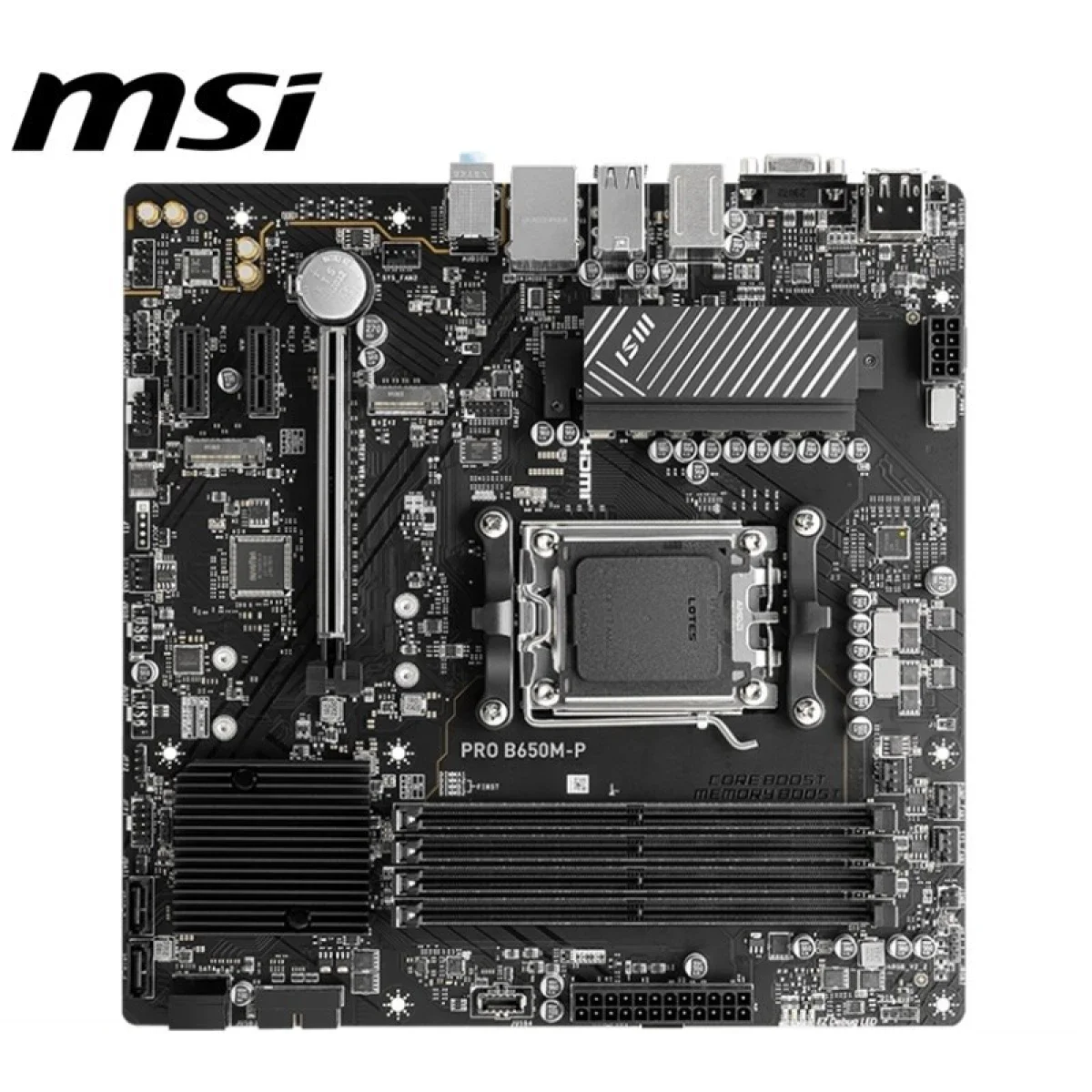 MSI PRO B650M-P AM5 B650 Micro-ATX DDR5 Motherboard - Image 2