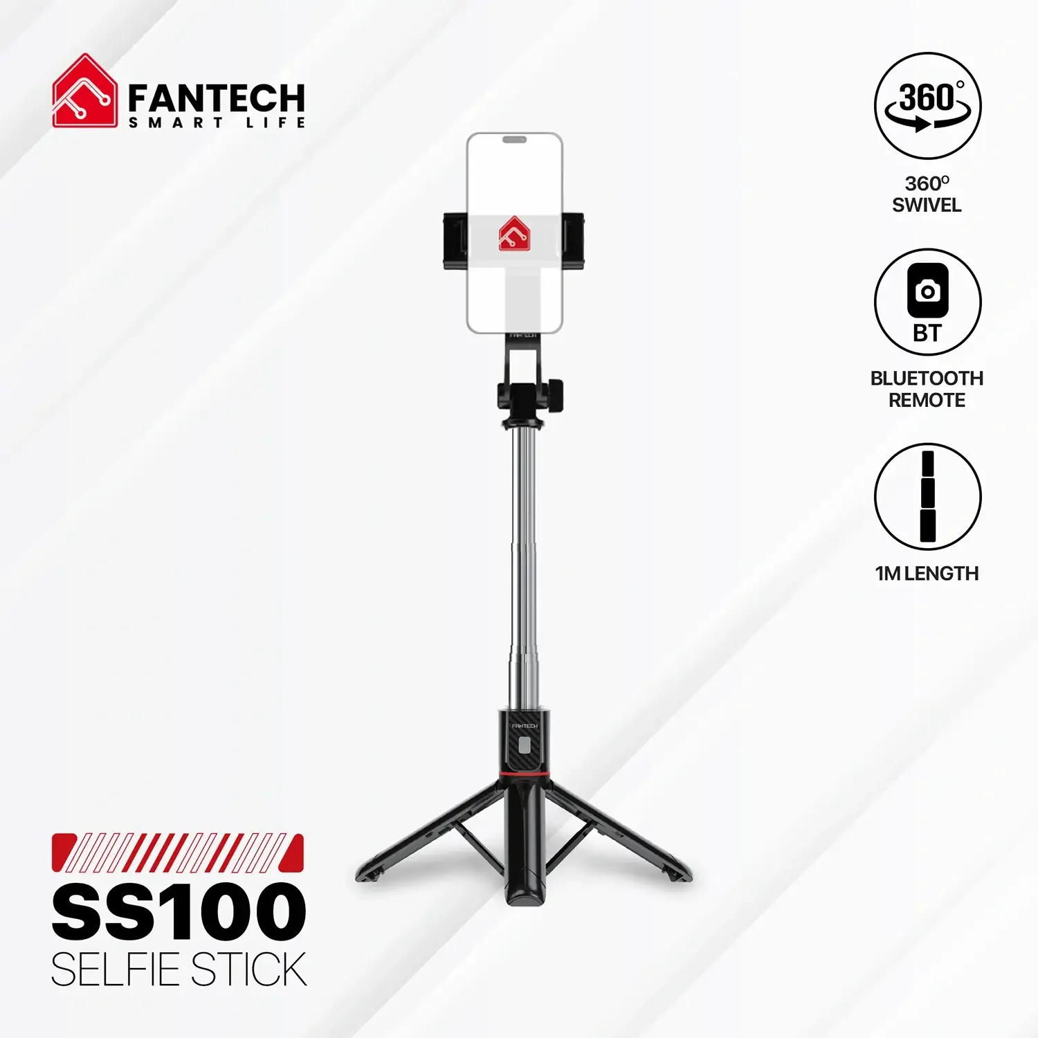Fantech SS100 Selfie Stick Tripod Stand - Thumbnail 2