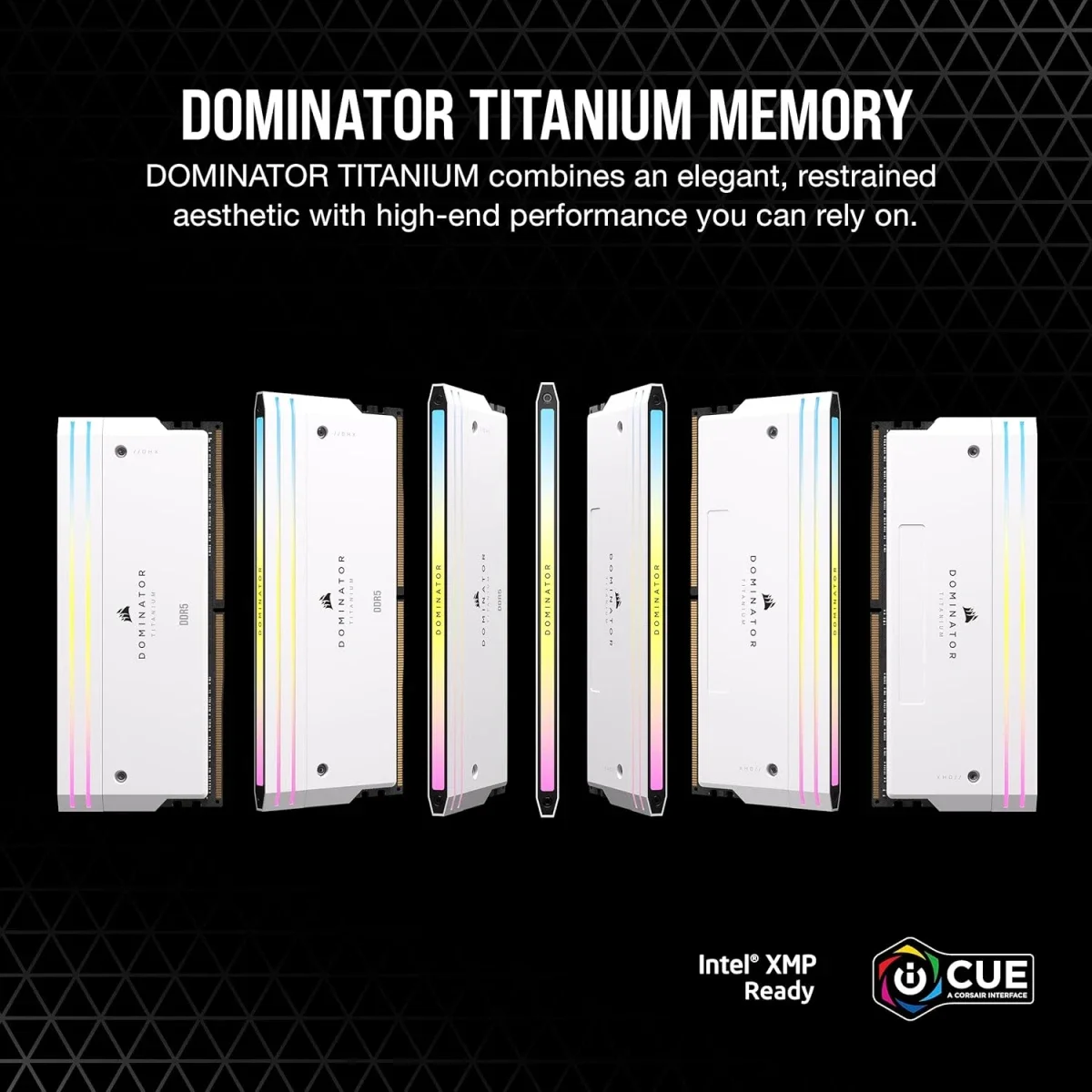 Corsair Dominator Titanium RGB 32GB (2 x 16GB) DDR5 6000 Desktop Memory White - Image 2