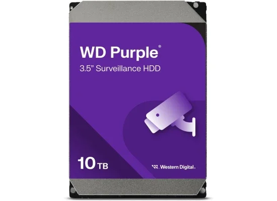 Western Digital WD Purple 10TB Surveillance Hard Drive 3.5-inch SATA 7200 RPM 256MB Cache