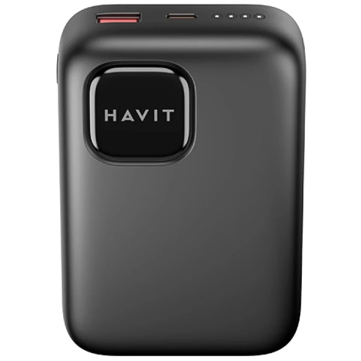 باور بانك HAVIT PB34 بسعة 20000mAh وشحن سريع 22.5W مع USB-A وUSB-C - رمادي - Thumbnail 4