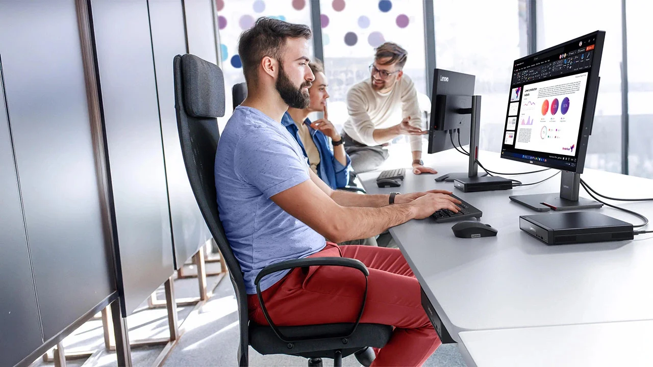 Lenovo ThinkCentre neo 50q Gen 5 Tiny Desktop PC, Core 5 210H, 8GB DDR5, 512GB PCIe 4.0 SSD - Thumbnail 15
