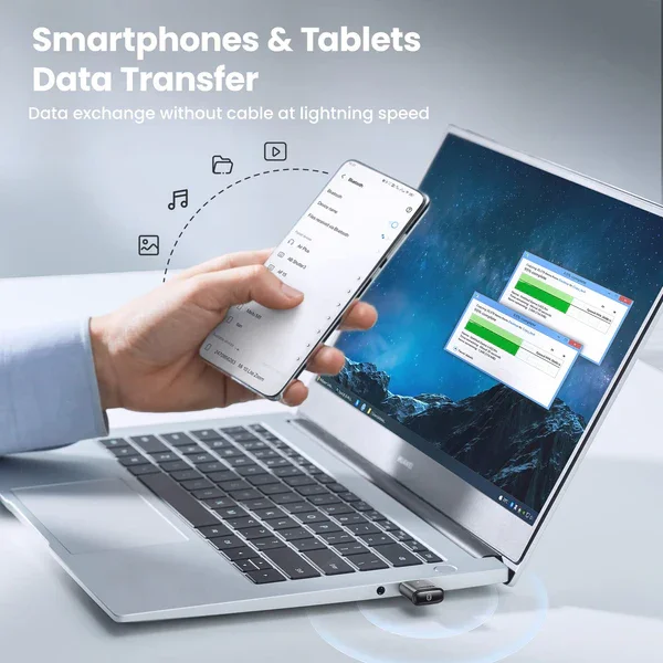 محول بلوتوث USB Ugreen CM390/80889 إصدار 5.0 بمدى 20 متر - Thumbnail 8
