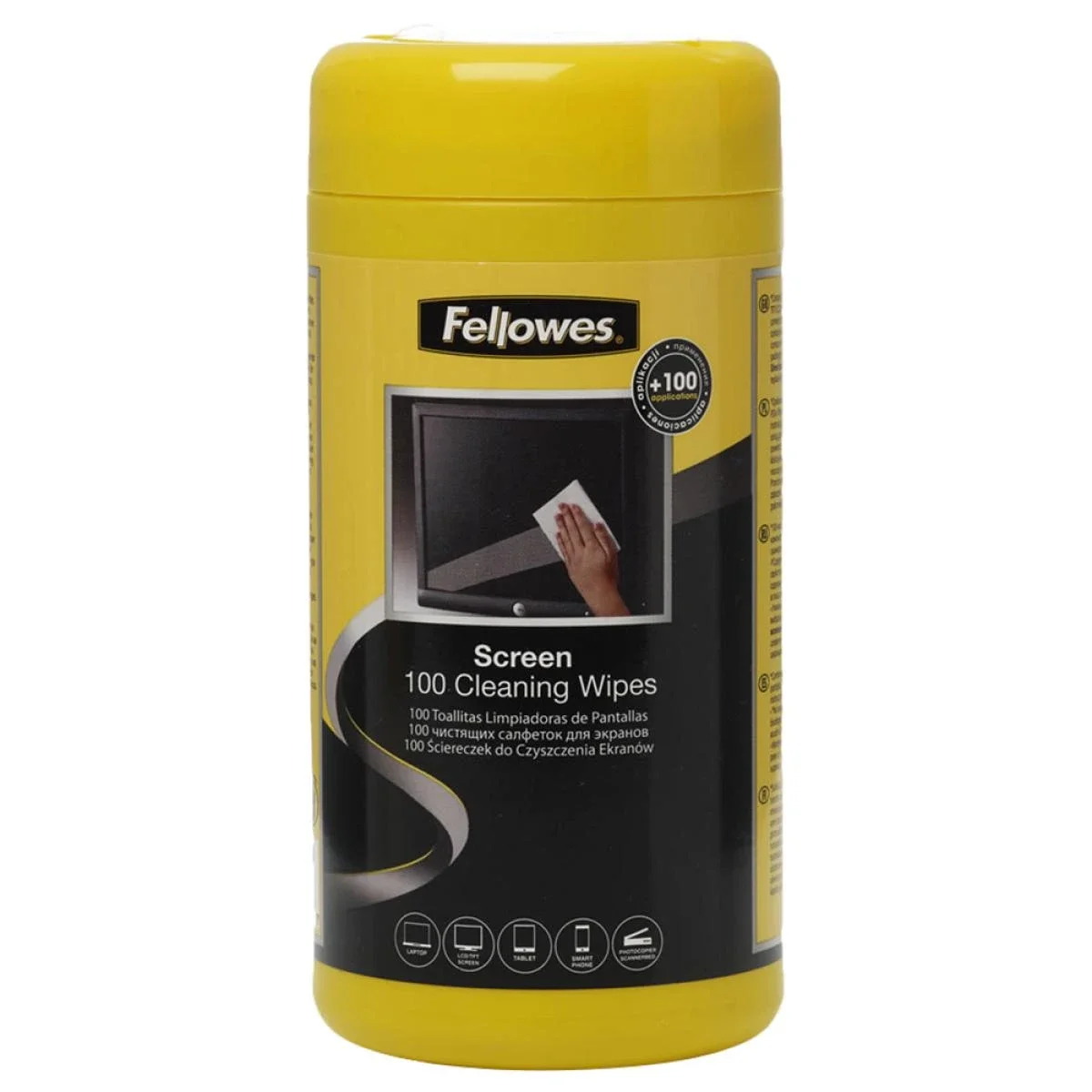مناديل تنظيف الشاشات Fellowes عبوة 100 منديل