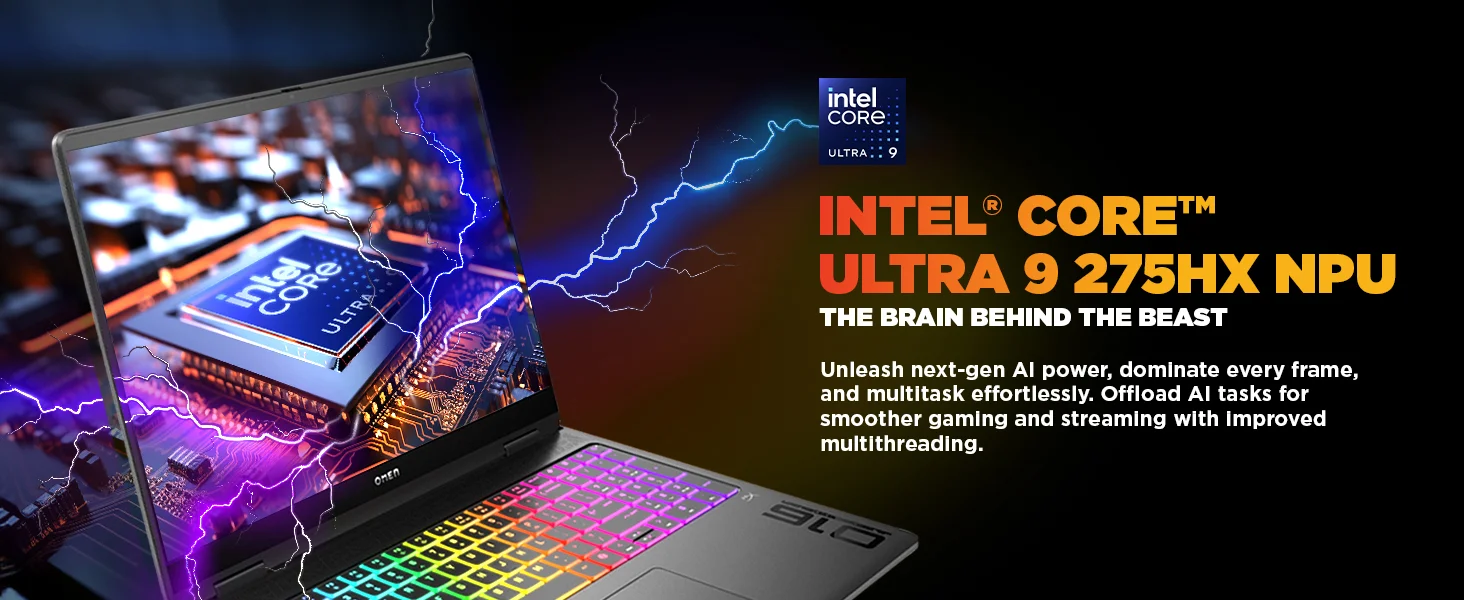 HP OMEN MAX 16-am0032ne Gaming Laptop, Core i7-14650HX, RTX 5050 8GB, 16GB RAM, 512GB SSD, 16-inch FHD+ IPS 165Hz - Thumbnail 14
