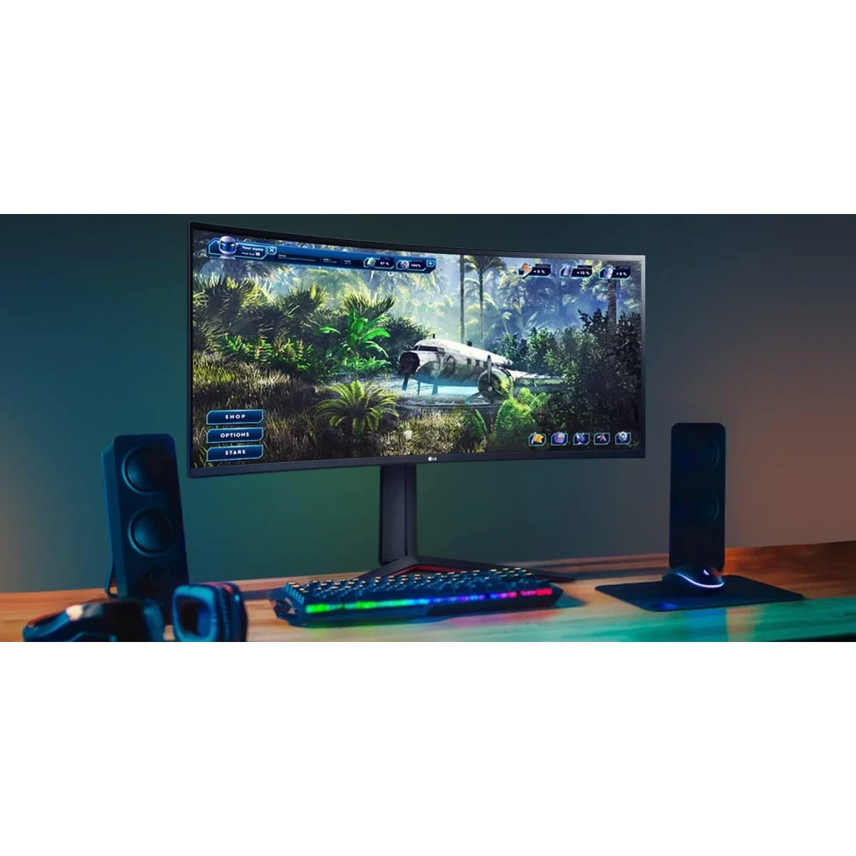 LG 34GP63A 34-Inch Curved UltraWide QHD Gaming Monitor, 160Hz, HDR10 - Thumbnail 3