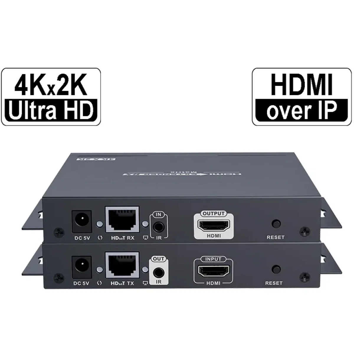 طقم موسع مصفوفة HDMI عبر IP Lenkeng LKV683MATRIX بدقة 4K وتردد 30Hz لمسافة 120م
