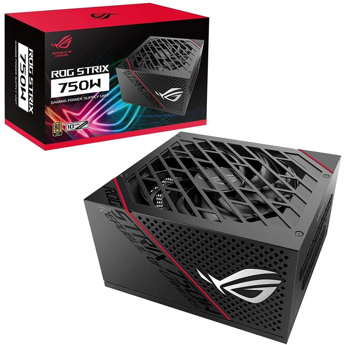 Asus ROG Strix 750W Fully Modular 80 PLUS Gold Power Supply with 0dB Axial-tech Fan