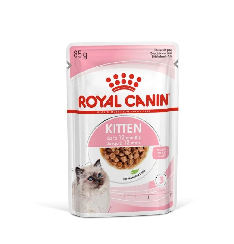 طعام قطط رطب Royal Canin Kitten Instinctive in Gravy للقطط الصغيرة 85 غ