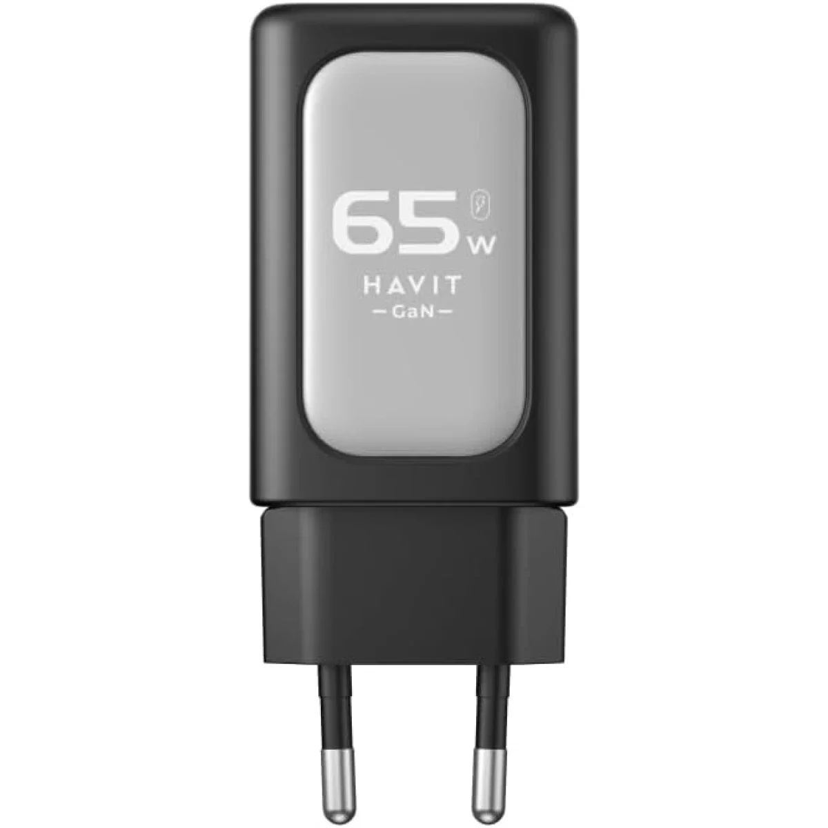HAVIT UC260 65W Smart GaN Fast Charger, Black & Grey