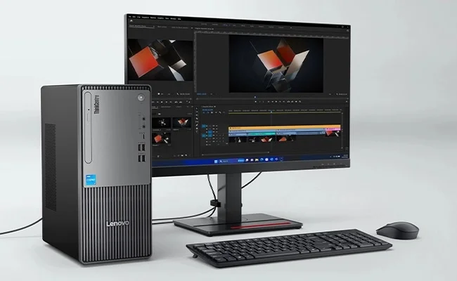 كمبيوتر مكتبي Lenovo ThinkCentre neo 50t Gen 5 برجي، Intel Core i3-14100، رام 8GB DDR5، SSD NVMe بسعة 512GB - Image 4