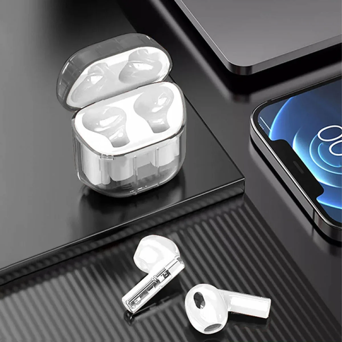 سماعات أذن لاسلكية WIWU TWS11 Ghost Appearance بتقنية Bluetooth 5.3 لون أبيض - Image 5