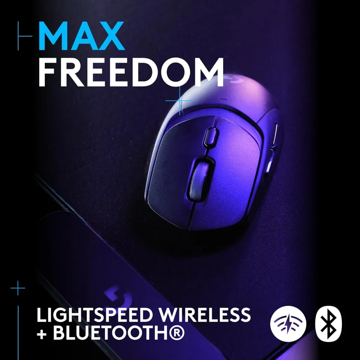ماوس ألعاب Logitech G309 LIGHTSPEED لاسلكي، HERO 25K، أسود - Thumbnail 4