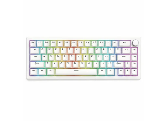 Fantech RETRO Beige Wired Mechanical Gaming Keyboard with Ice Apricot Switches - ATOM X66 MK614 - Thumbnail 9