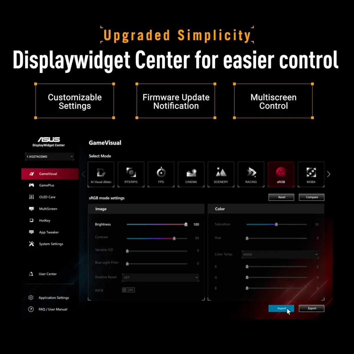شاشة Asus VG27AQML5A TUF Gaming AI للألعاب 27 إنش Fast IPS QHD، 300 هرتز، 0.3 مللي ثانية - Image 6