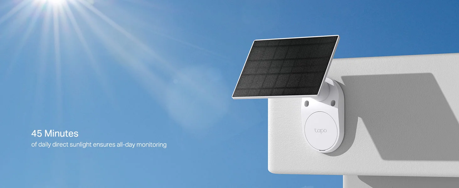 كاميرا مراقبة خارجية TP-LINK Tapo TC82 KIT بدقة 2K و3MP وبطارية مع لوحة شمسية IP65 - Image 15