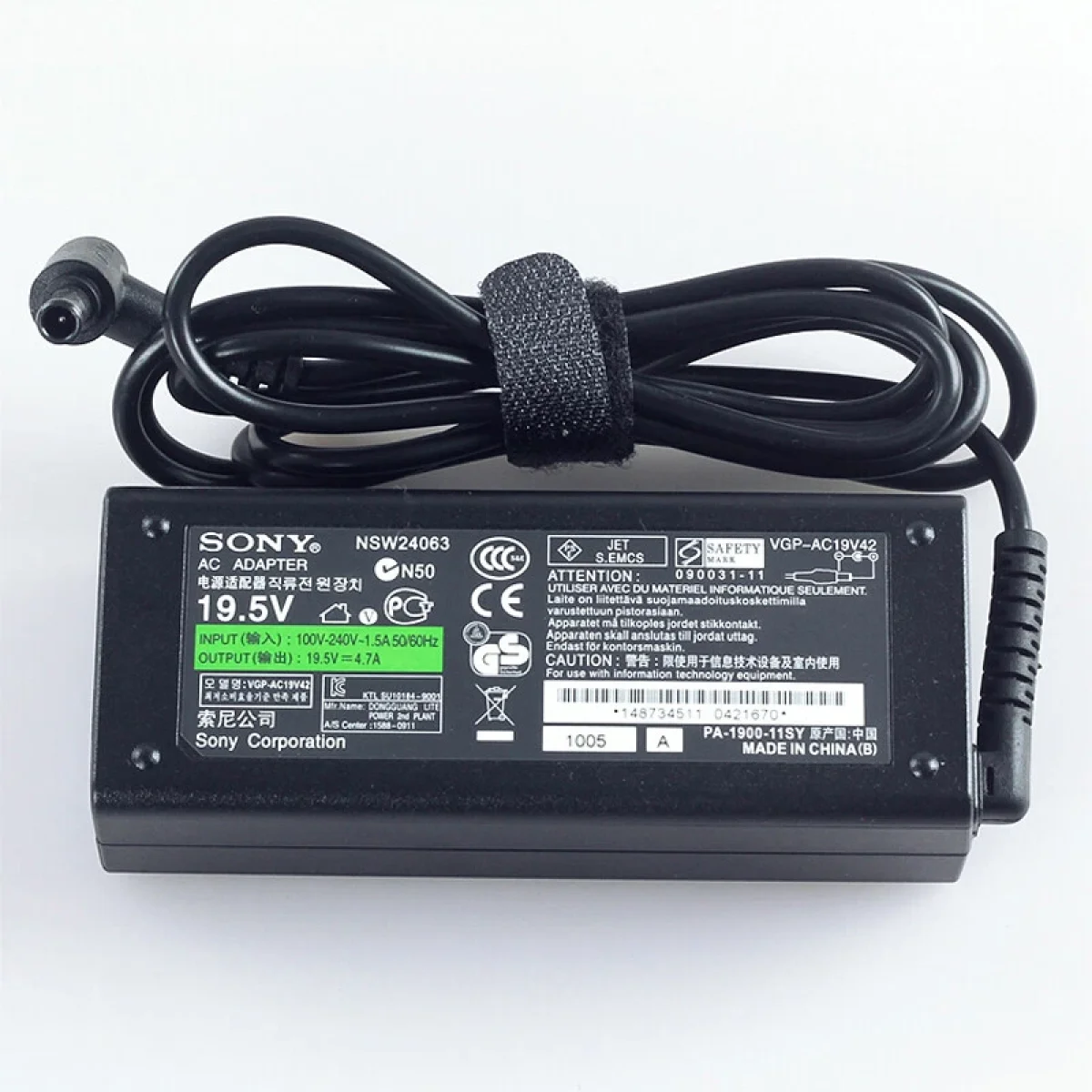Compatible ADP-90TH B 90W Laptop Charger, 19.5V 4.74A, 6.5×4.4mm Pin