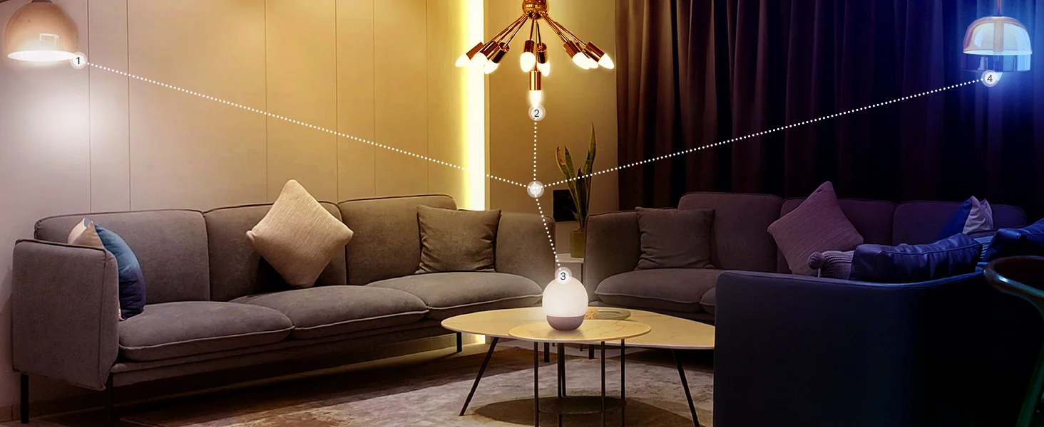 لمبة ذكية Wi‑Fi TP-LINK Tapo L430C قاعدة E14 سطوع 470 لومن عبوة 2 - Image 17