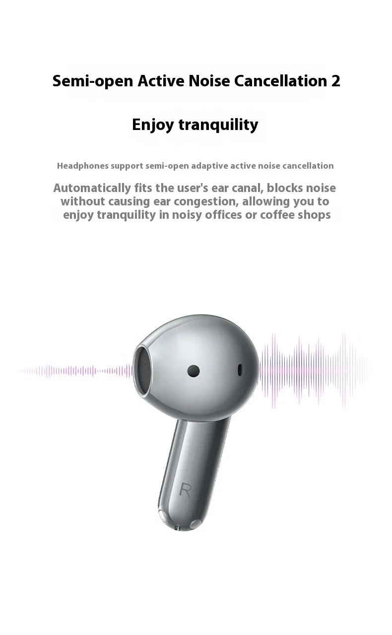 HONOR UMA-ME00 Wireless Mouse with Bluetooth Earphones, Dual Magnetic Drivers and Active Noise Reduction - Image 17
