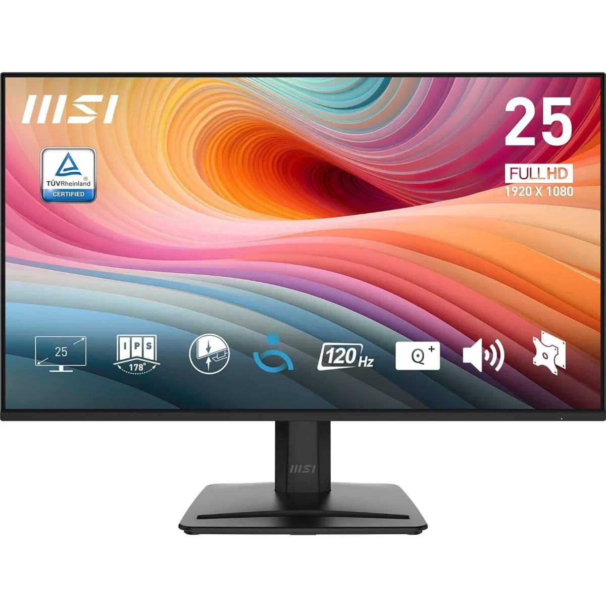 شاشة MSI MP251 E2 مقاس 25 إنش IPS بدقة Full HD ومعدل تحديث 120 هرتز واستجابة 1 مللي ثانية