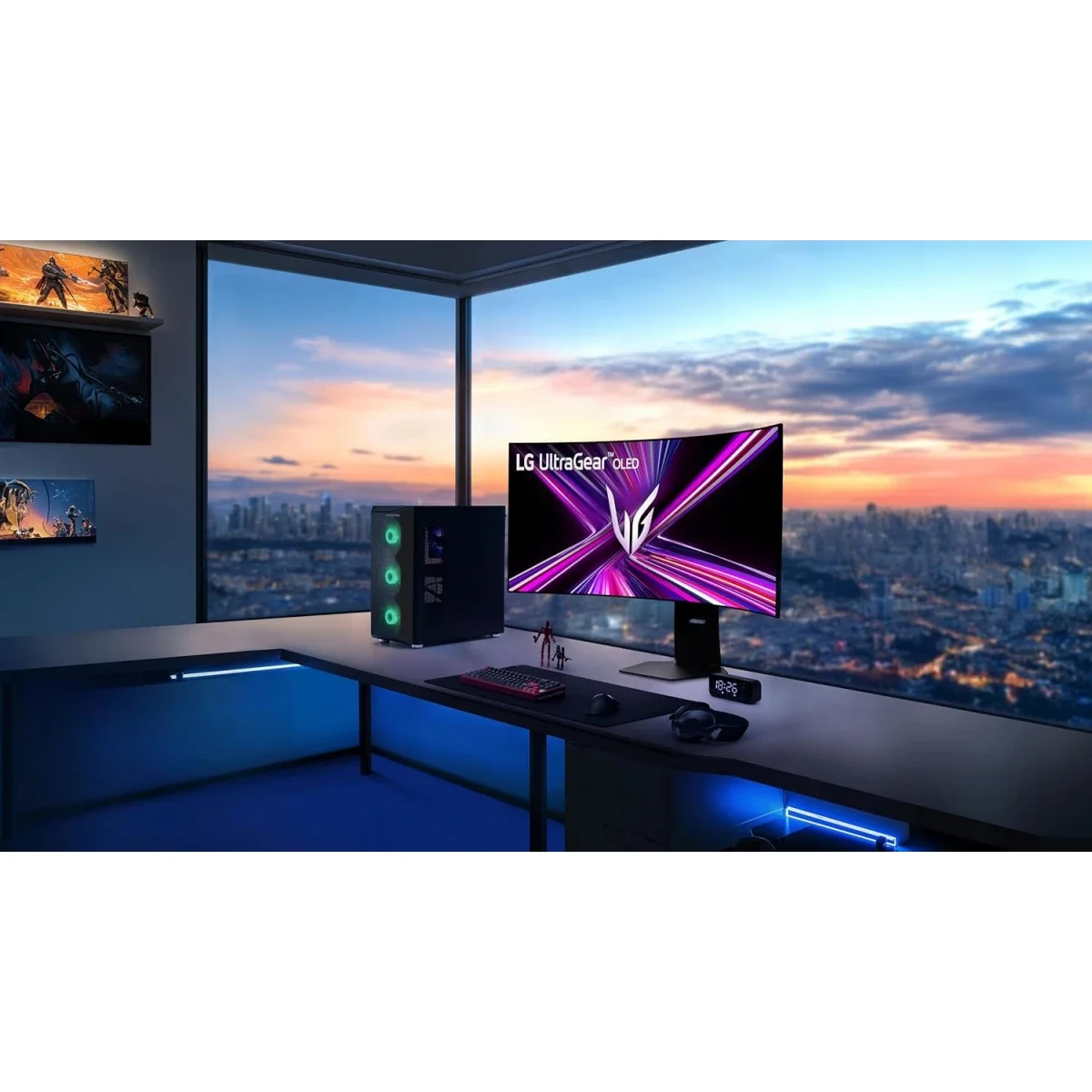 شاشة ألعاب LG 45GX950A-B UltraGear OLED مقاس 45 إنش بدقة 5K2K WUHD، وضع مزدوج 165/330 هرتز، 0.03 مللي ثانية - Thumbnail 3