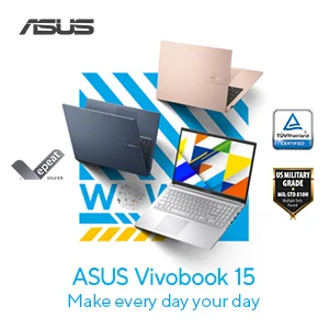 لابتوب Asus Vivobook 15 X1504VA مقاس 15.6 إنش FHD بمعالج Intel Core i3-1315U وذاكرة 8GB وتخزين 512GB SSD لون Quiet Blue - Image 13