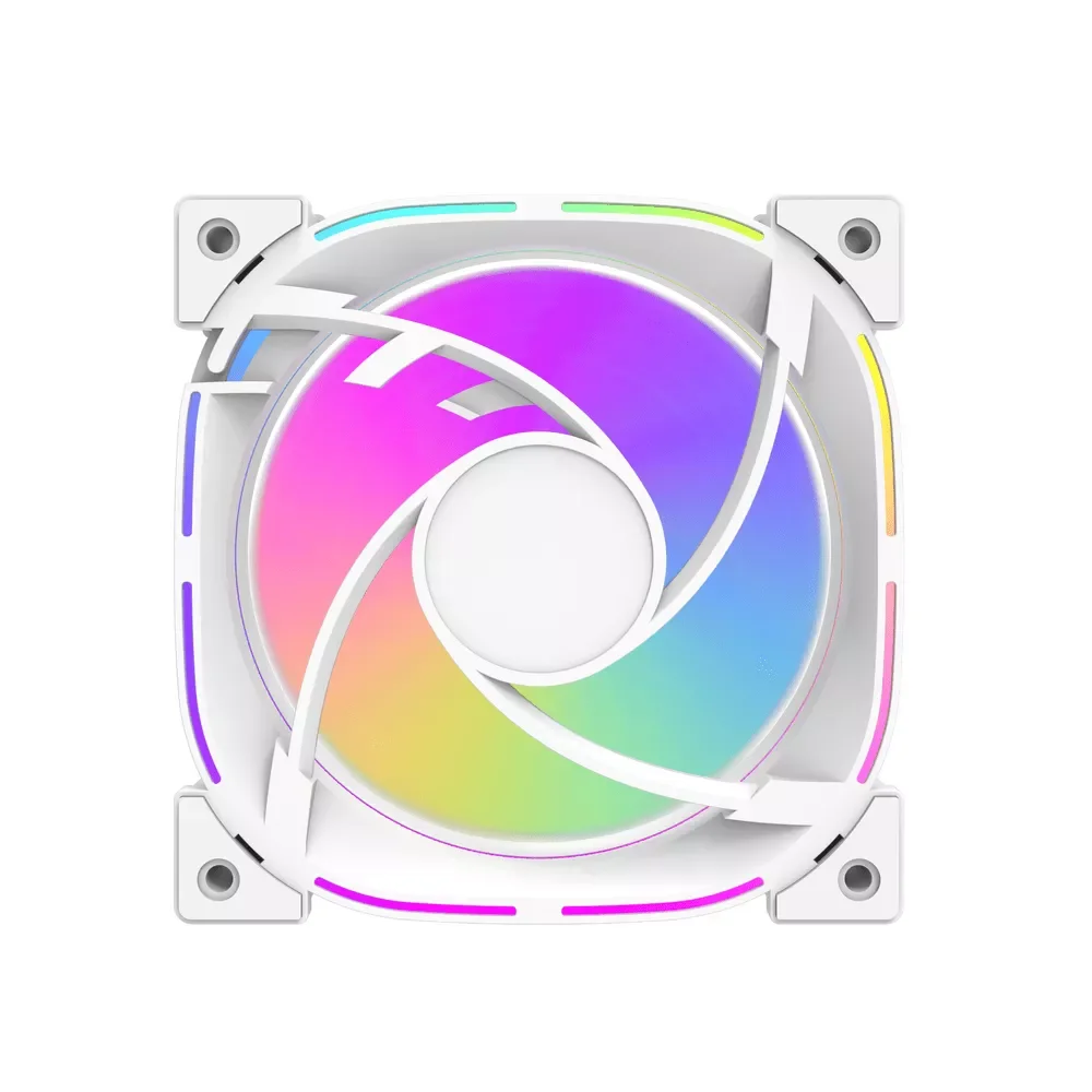 DarkFlash INF24 3-in-1 120mm ARGB Cooling Fan Kit - White - Thumbnail 3