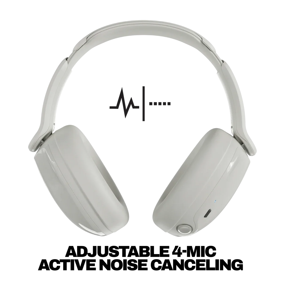 Skullcandy Hesh 540 ANC Wireless Over-Ear Headphones - Bone - Thumbnail 3