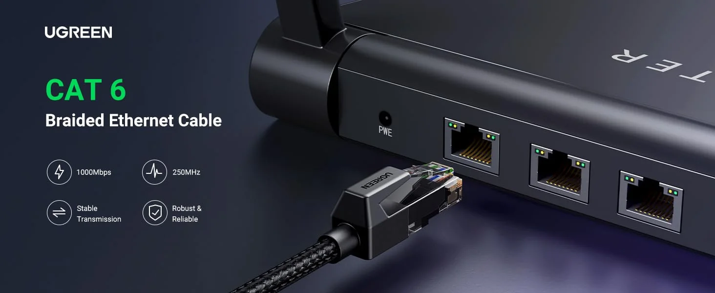 كيبل شبكة Ugreen Cat6 بطول 5 متر، 1000Mbps، RJ45، U/UTP - Image 7
