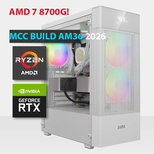 AMD MIDAS Gaming PC Build AM36-26 with Ryzen 7 8700G and Radeon Graphics