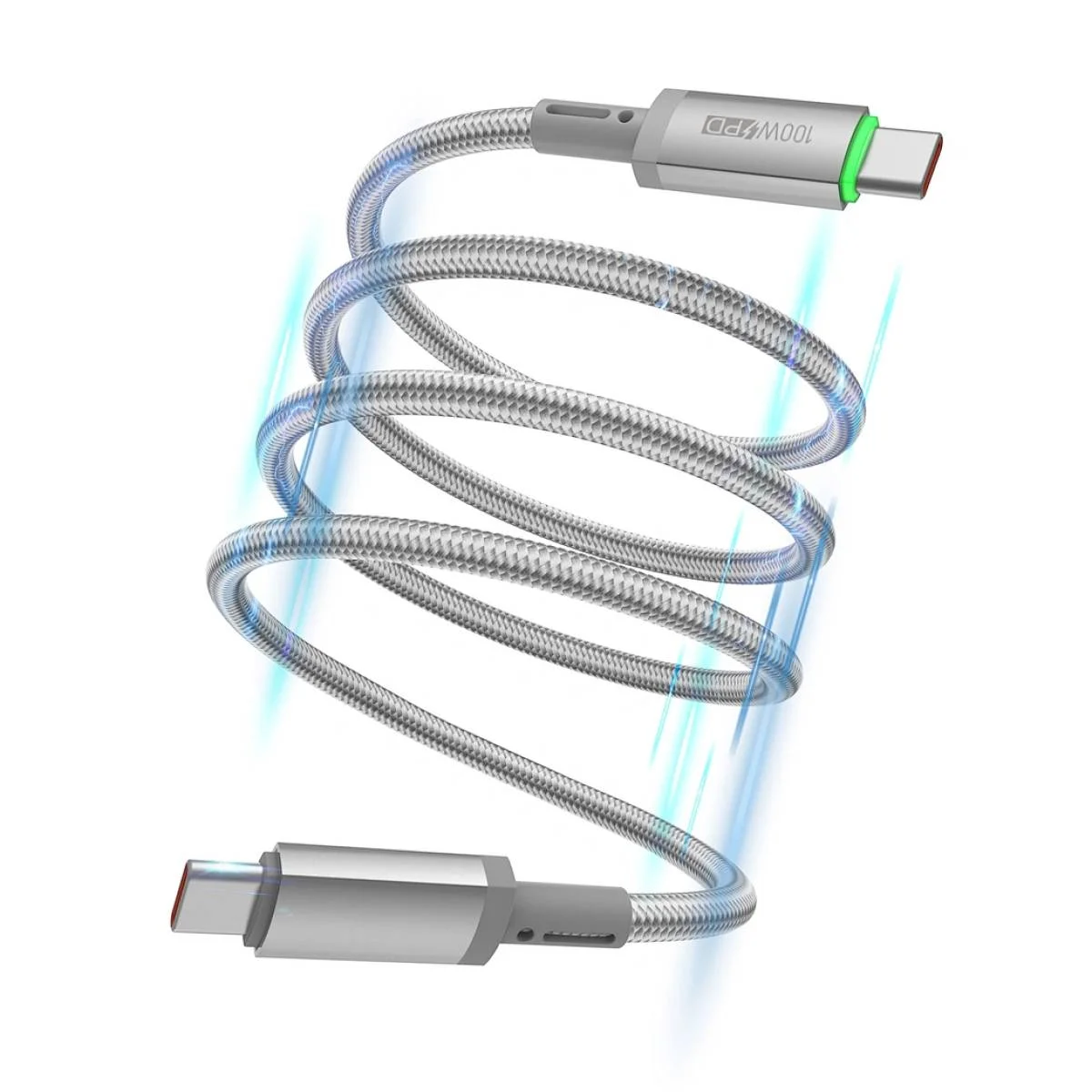 كيبل WIWU Wi-C084 Maglink مغناطيسي USB-C إلى USB-C 100W 1 متر - Image 4