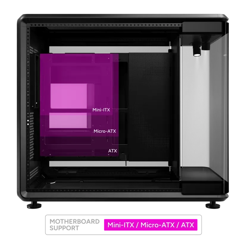 Cooler Master MasterFrame 360 STAGE LCD Open-Frame ATX PC Case with 430mm GPU Support - Thumbnail 18