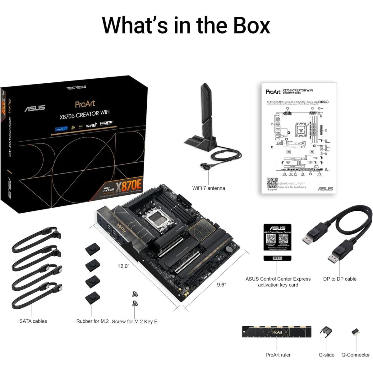Asus ProArt X870E-Creator WiFi AM5 ATX Motherboard with DDR5, 4x M.2, PCIe 5.0 and Bluetooth 5.4 - Image 6