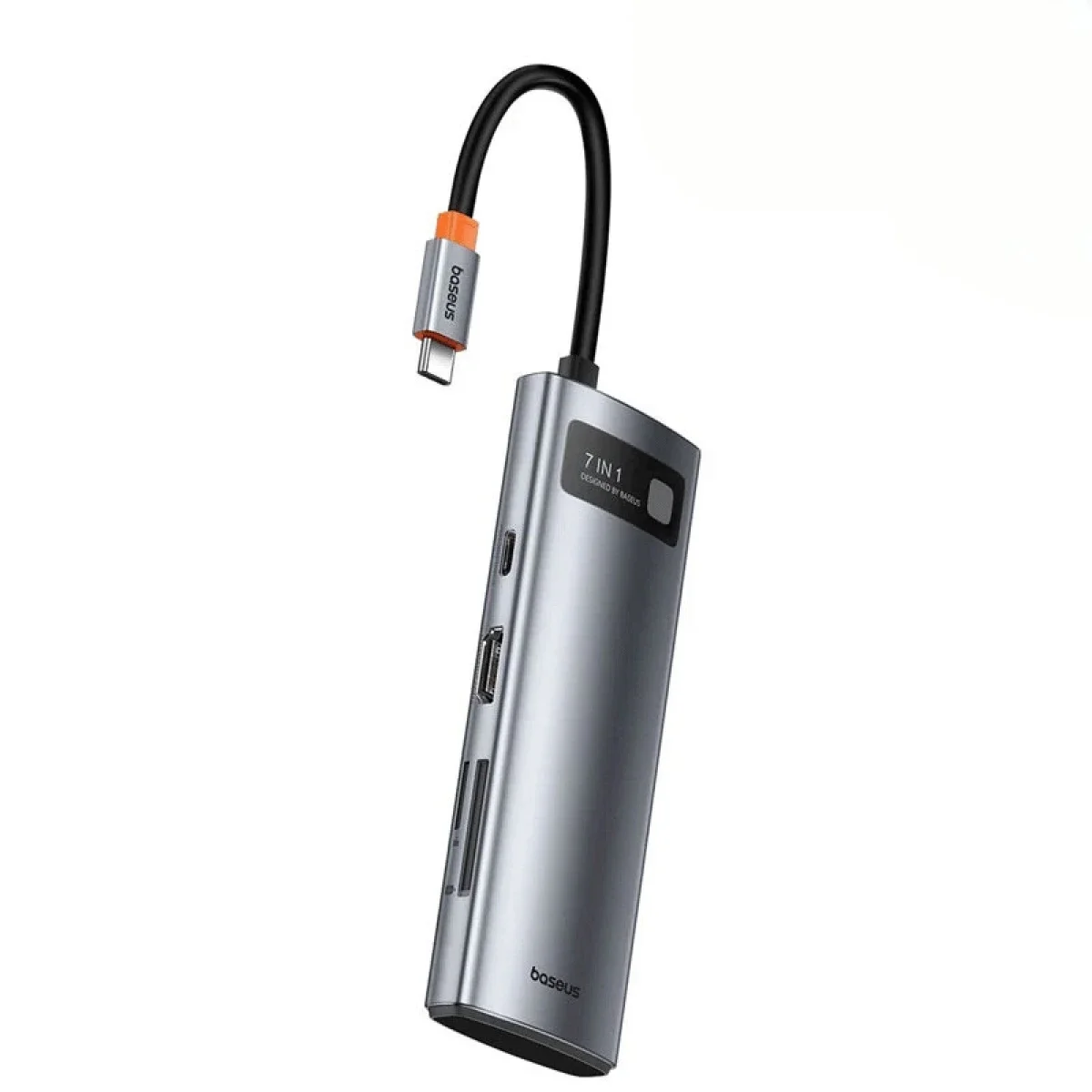 موزع USB-C Baseus Gleam 7 في 1 مع HDMI 4K 60Hz و3x USB 3.0 وPD وSD/TF - Thumbnail 4