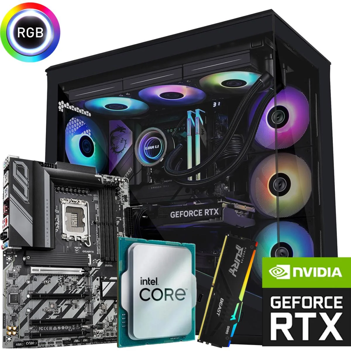 Intel Core Ultra 7 270K Plus Gaming PC Build with RTX 5070 Ti 16GB, 32GB DDR5 RAM