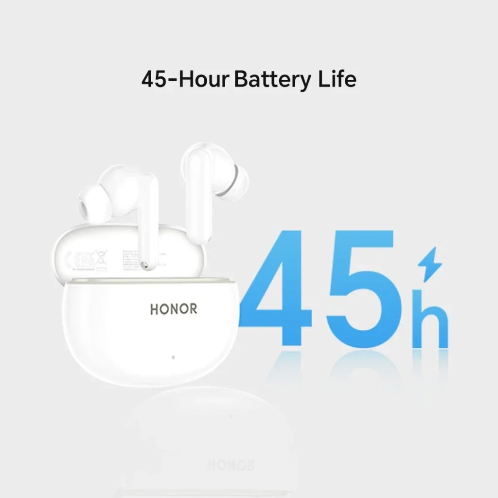 HONOR X10, T10 AI Translation Earbuds, Noise Reduction, Bluetooth 5.4 – White - Thumbnail 6
