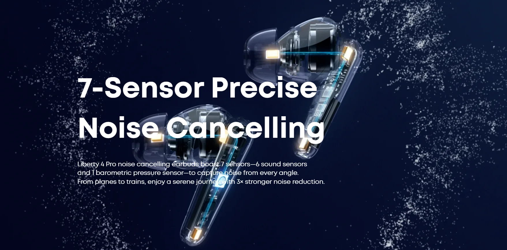 سماعات أذن Anker Soundcore Liberty 4 Pro لاسلكية، إلغاء ضوضاء متكيف بـ7 مستشعرات، شحن أسرع 2×، صوت Hi-Fi ومكالمات بالذكاء الاصطناعي مع 6 ميكروفونات - أزرق - Thumbnail 10