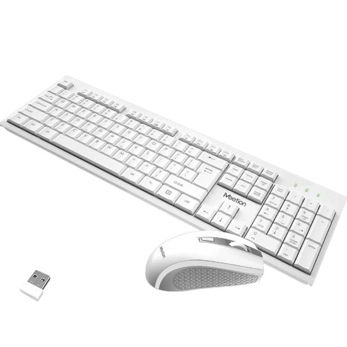طقم كيبورد وماوس Meetion C4120 Little لاسلكي 2.4GHz – أبيض - Image 6