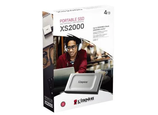 قرص SSD خارجي Kingston XS2000 بسعة 4TB بحجم صغير - Image 5