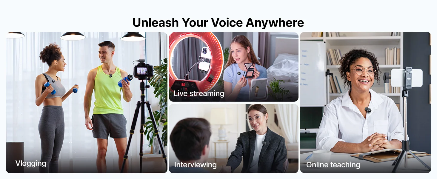 Boya BOYALINK 3-03 Wireless Lavalier Microphone System with AI Noise Cancellation - Thumbnail 21