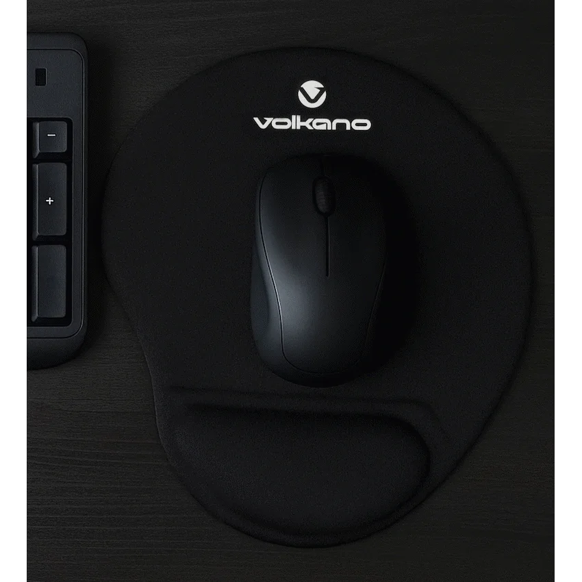 VOLKANO Comfort Series Gel Wrist Guard Mouse Pad - Black - Image 4