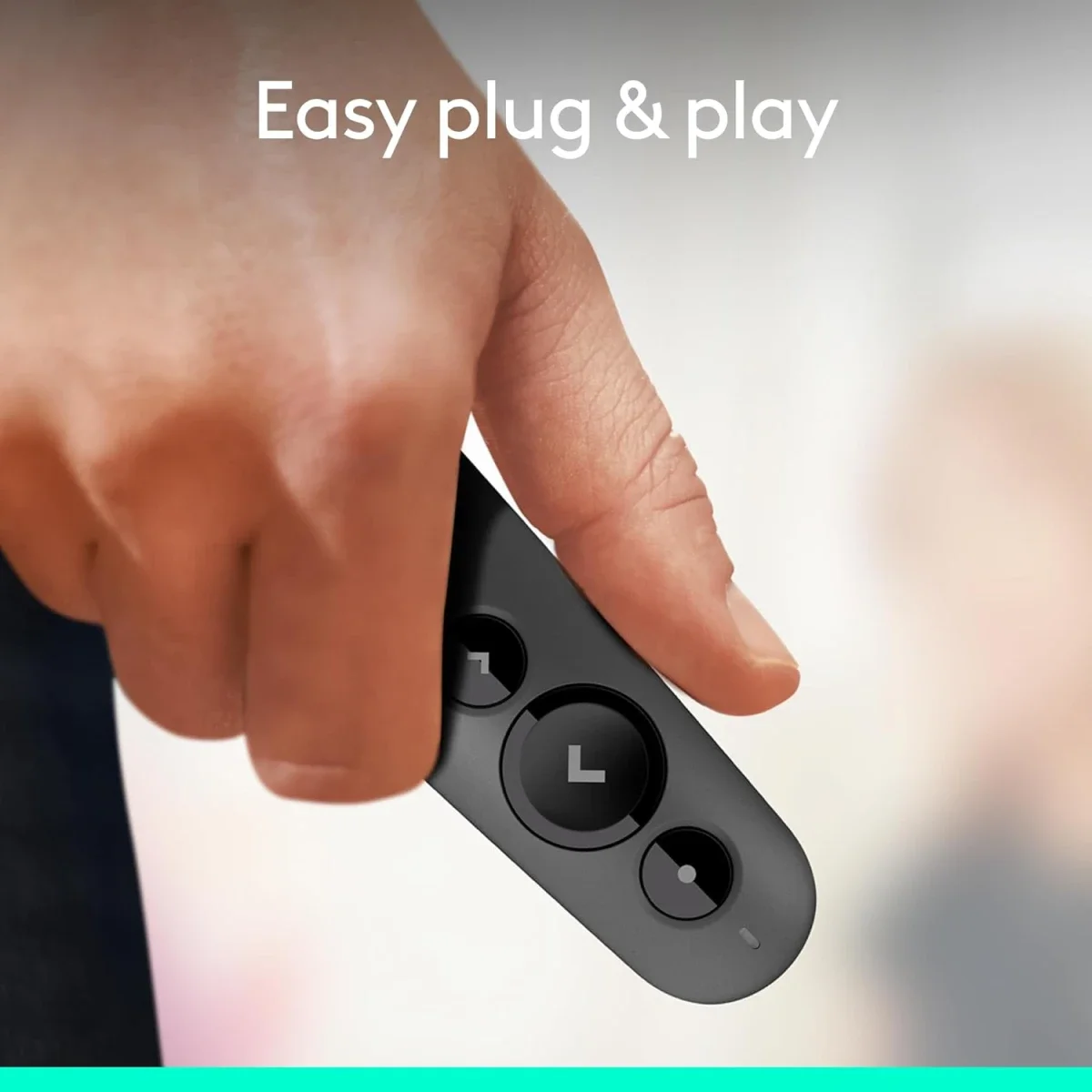 جهاز تحكم بالعروض Logitech R500s لاسلكي بمؤشر ليزر أحمر - جرافيت - Thumbnail 2