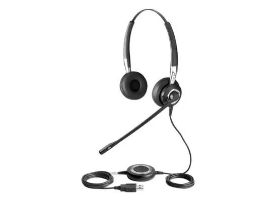سماعة رأس Jabra BIZ 2400 Duo NC USB بميكروفون عازل للضوضاء وUSB-A أسود 2499-823-104 - Image 6